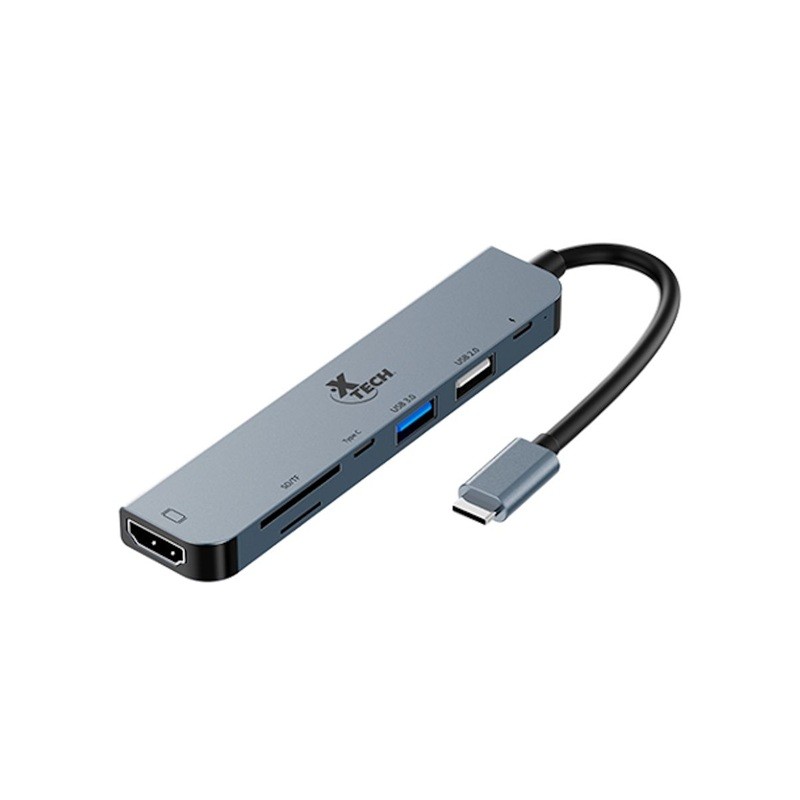 Xtech - Hub - 7 puertos - USB-C® 7-in-1 XTC-571