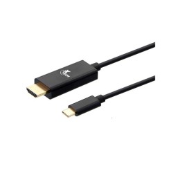 Xtech - USB cable - USB Type C - HDMI - 1.8 m - Black  silver - C male to HDMI male XTC-546