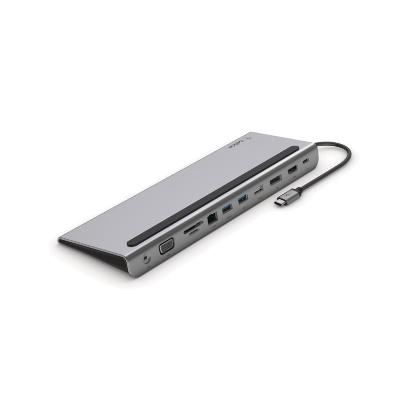 Belkin CONNECT 11-in-1 - Soporte multipuerto - USB-C - VGA, HDMI, DP - 1GbE