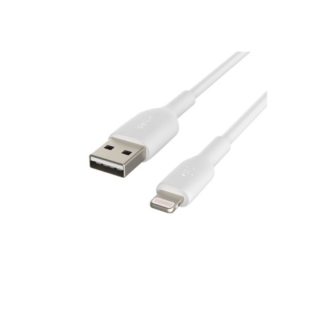 Belkin BoostCharge - Cable Lightning - Lightning macho a USB macho - 2 m - blanco