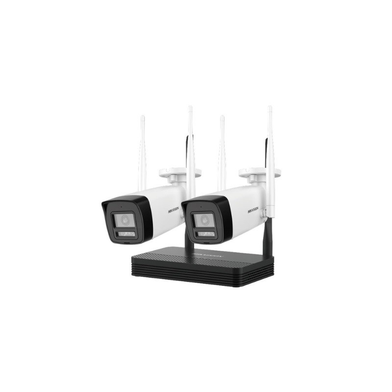 Hikvision - Surveillance camera - Indoor / Outdoor - 2MP H.265 TWO bullet WiFi NVS