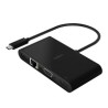 Belkin - Adaptador de carga y multimedia - USB-C - VGA, HDMI - 1GbE