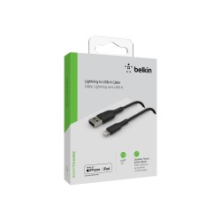 Belkin BoostCharge - Cable Lightning - Lightning macho a USB macho - 2 m - negro