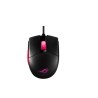 ASUS ROG Strix Impact II Electro Punk - Ratón - ergonómico - diestro y zurdo - óptico - 5 botones - cableado - USB - negro, rosa