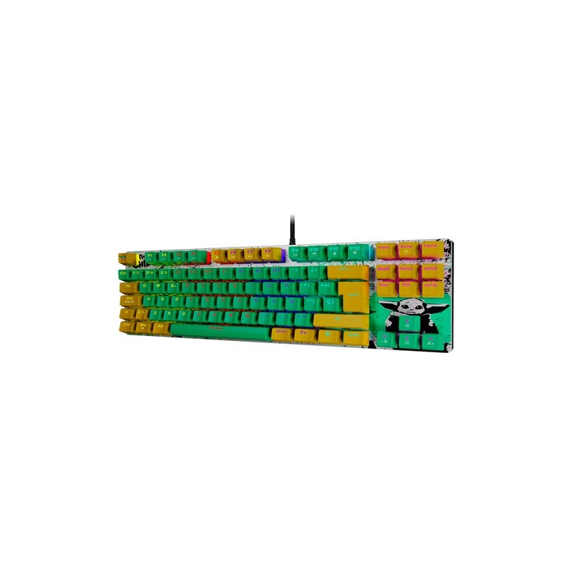 Primus Gaming - Keyboard - Wired - Spanish - USB - Ergonomic Design - Grogu Brown