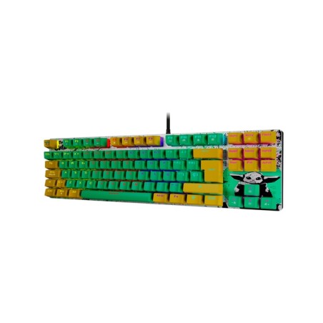 Primus Gaming - Keyboard - Wired - Spanish - USB - Ergonomic Design - Grogu Brown