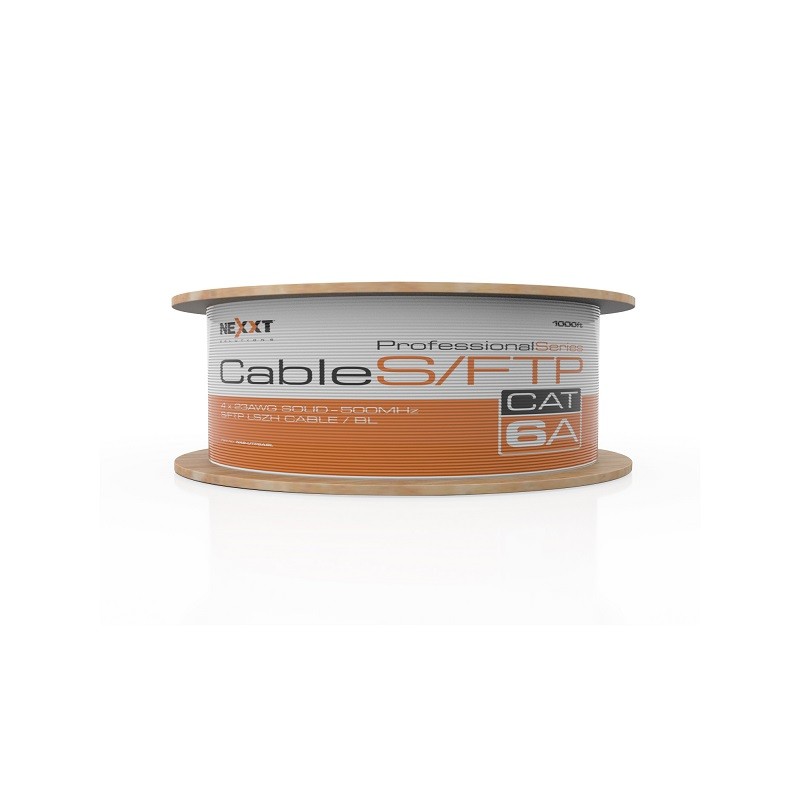 Nexxt Enterprise Cat6A S/FTP Cable 4P 23AWG LSZH 305m GR