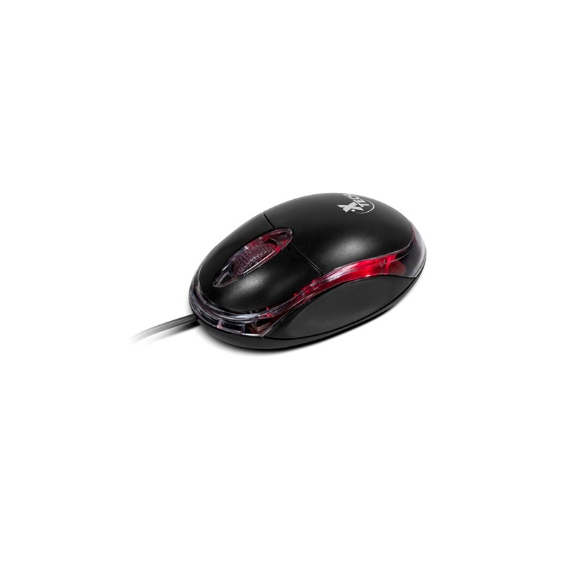 Xtech - Mouse - Wired - USB - Black - 3D optical