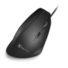 Klip Xtreme - Mouse - USB - Wired - Black - Ultra ergonomic