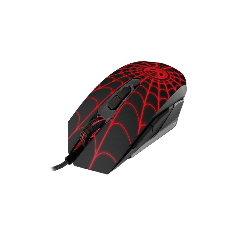 Xtech - XTM-M520SM - Mouse - USB - Wired - black  and red - Gaming Spider-Man