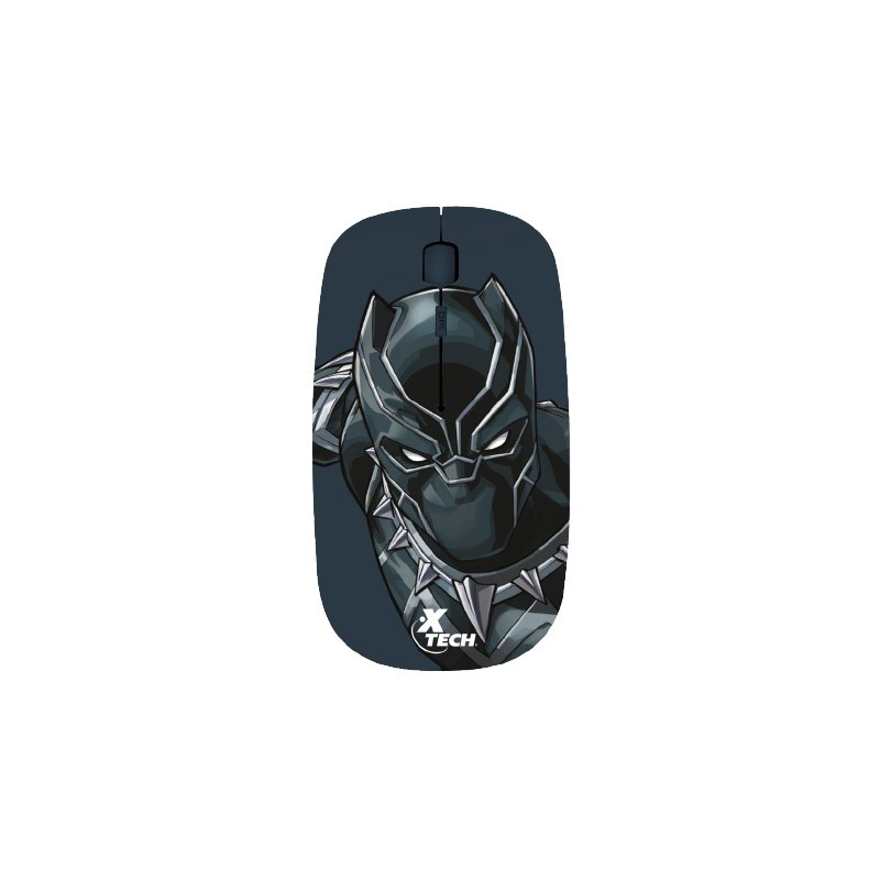 Xtech - XTM-M340BP - Mouse - 2.4 GHz - Wireless - Black - Marvel Black Panther