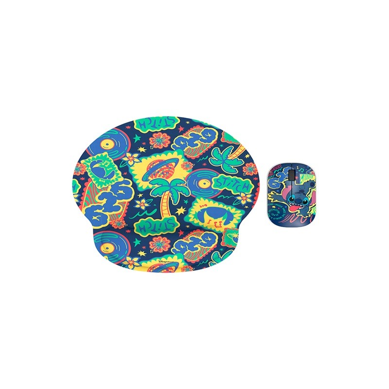 Xtech - XTM-DKT1ST - Mouse and mouse pad kit - 2.4 GHz - Wireless - Stitch KT1ST - Disney Stitch