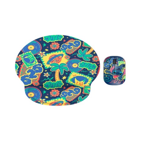 Xtech - XTM-DKT1ST - Mouse and mouse pad kit - 2.4 GHz - Wireless - Stitch KT1ST - Disney Stitch