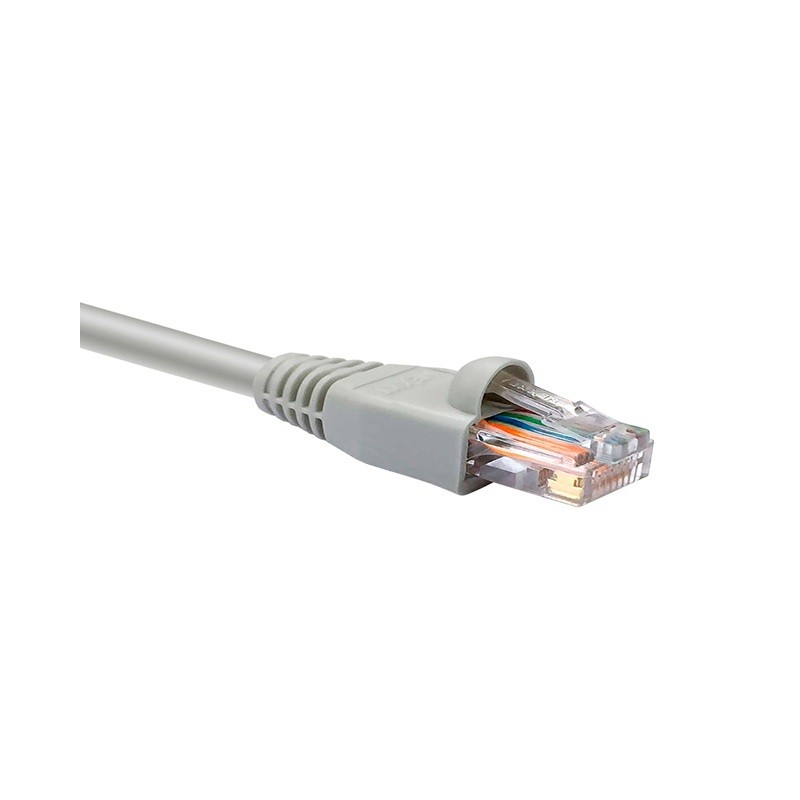 Nexxt - Cable de interconexión - RJ-45 (M) a RJ-45 (M) - 2.1 m - UTP - CAT 5e - moldeado, trenzado - gris