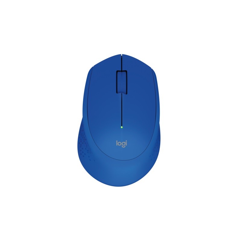 Logitech M280 - Ratón - diestro - óptico - 3 botones - inalámbrico - 2.4 GHz - receptor inalámbrico USB - azul