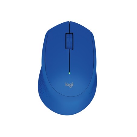 Logitech M280 - Ratón - diestro - óptico - 3 botones - inalámbrico - 2.4 GHz - receptor inalámbrico USB - azul