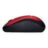 Logitech M185 - Ratón - diestro y zurdo - óptico - inalámbrico - 2.4 GHz - receptor inalámbrico USB - rojo