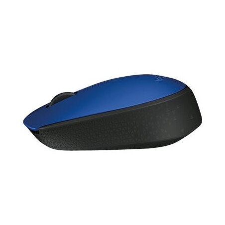 Logitech M170 - Ratón - diestro y zurdo - inalámbrico - 2.4 GHz - receptor inalámbrico USB - azul