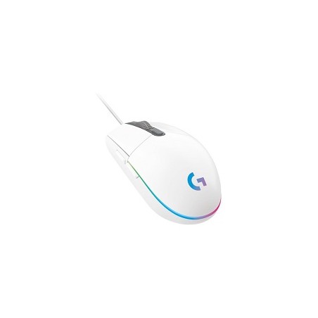 Logitech Gaming Mouse G203 LIGHTSYNC - Ratón - óptico - 6 botones - cableado - USB - blanco
