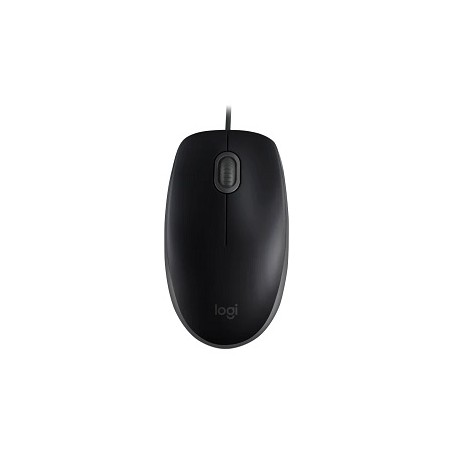 Logitech - Mouse - Wired - Black - M110 Silent