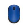 Logitech M170 - Ratón - diestro y zurdo - inalámbrico - 2.4 GHz - receptor inalámbrico USB - azul