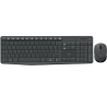 Logitech - Juego de teclado y ratón - MK235 - Español - Inalámbrico - USB - Negro