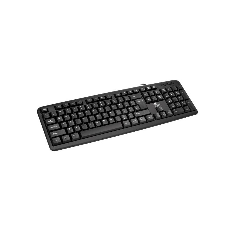 Xtech - Keyboard - Wired - English - USB - Black - Standard XTK-092E