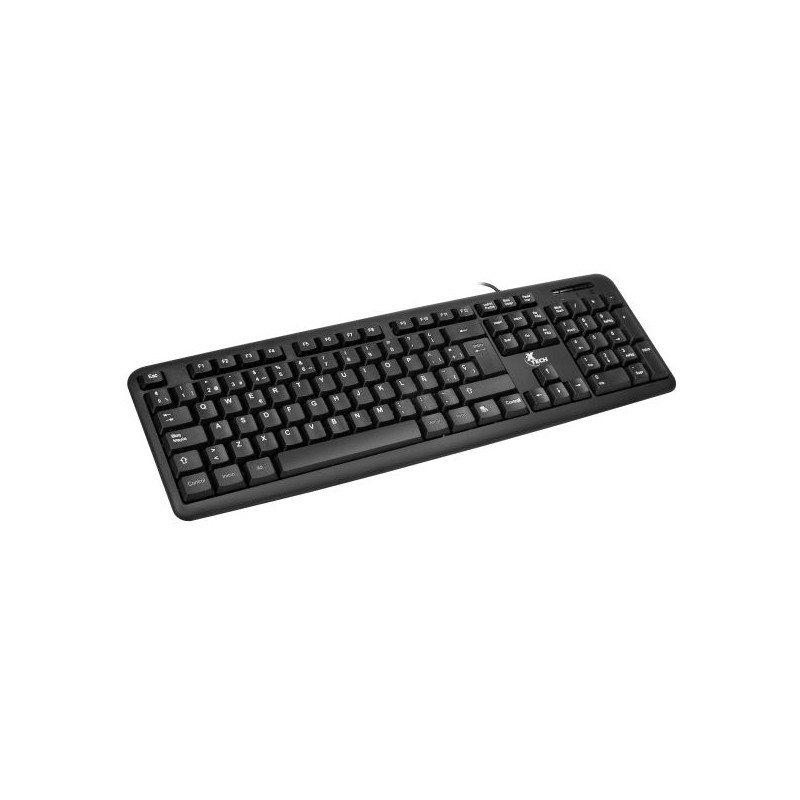 Xtech - Keyboard - Wired - Spanish - USB - Black - Standard XTK-092S