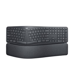 Logitech ERGO K860 - Teclado - inalámbrico - 2.4 GHz, Bluetooth 5.0 - grafito