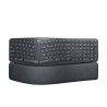 Logitech ERGO K860 - Teclado - inalámbrico - 2.4 GHz, Bluetooth 5.0 - grafito