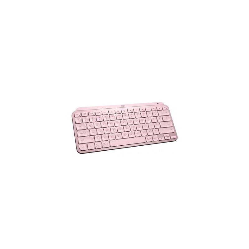Logitech MX Keys Mini - eclado - Inalámbrico - Español - Bluetooth 5.0 / Bluetooth / 2.4 GHz / USB-C - Ergonomic Design - Rosa