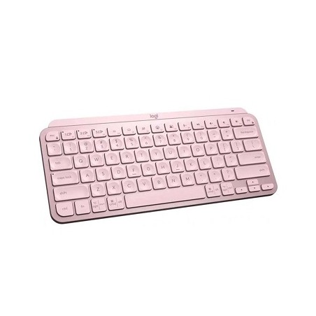 Logitech MX Keys Mini - eclado - Inalámbrico - Español - Bluetooth 5.0 / Bluetooth / 2.4 GHz / USB-C - Ergonomic Design - Rosa