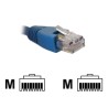 Nexxt - Cable de interconexión - RJ-45 (M) a RJ-45 (M) - 2.1 m - UTP - CAT 6 - trenzado - azul