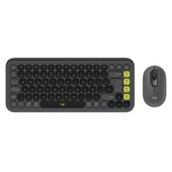 Logitech - Pop Icon Combo - Keyboard and mouse set - Spanish - Graphite