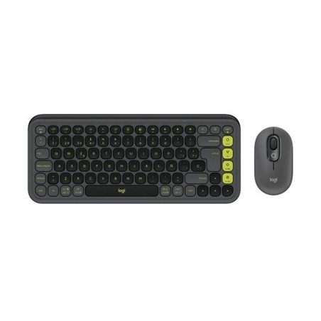 Logitech - Pop Icon Combo - Keyboard and mouse set - Spanish - Graphite