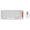 Logitech Pop Icon Combo - Keyboard and mouse set - Spanish (Latin American) - Off white