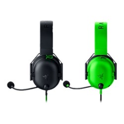 Razer BlackShark V2 X - Auricular - tamaño completo - cableado - conector de 3,5 mm - aislamiento de ruido - verde razer