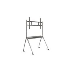 Hikvision DS-D5ABKY2-S - Carrito - para pantalla plana - acero - gris plata - tamaño de pantalla: 55"-75"