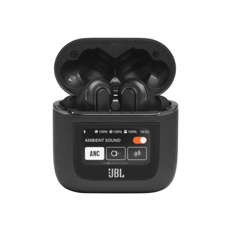 JBL Tour Pro 2 - Auriculares inalámbricos con micro - en oreja - Bluetooth - cancelación de sonido activo - negro