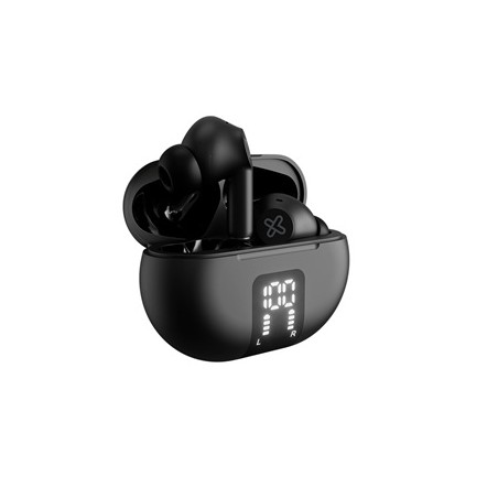 Klip Xtreme - True wireless earphones - Para Phone / Para Portable electronics / Para Tablet - Wireless - 22Hrs ANC Black