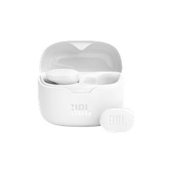 JBL TUNE Buds - Auriculares inalámbricos con micro - en oreja - Bluetooth - cancelación de sonido activo - blanco