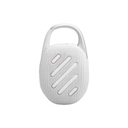 JBL Clip 5 - Altavoz - para uso portátil - inalámbrico - Bluetooth - controlado por aplicación - 7 vatios - blanco