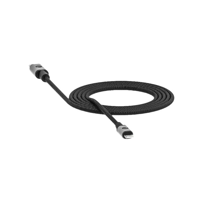 mophie - Cable Lightning - 24 pin USB-C macho a Lightning macho - 1.8 m - negro