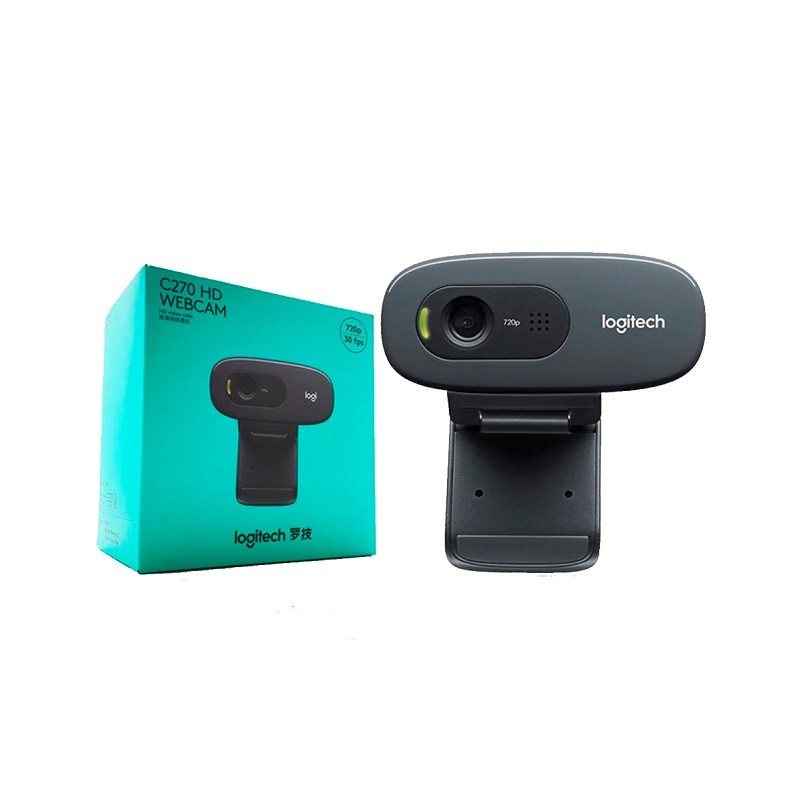 Logitech HD Webcam C270 - Webcam - color - 1280 x 720 - audio - USB 2.0