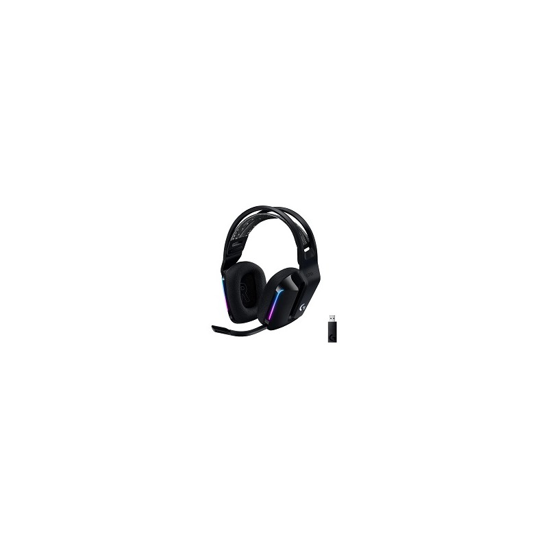 Logitech G733 LIGHTSPEED Wireless RGB Gaming Headset - Auricular - 7.1 canales - tamaño completo - 2,4 GHz - inalámbrico - negro
