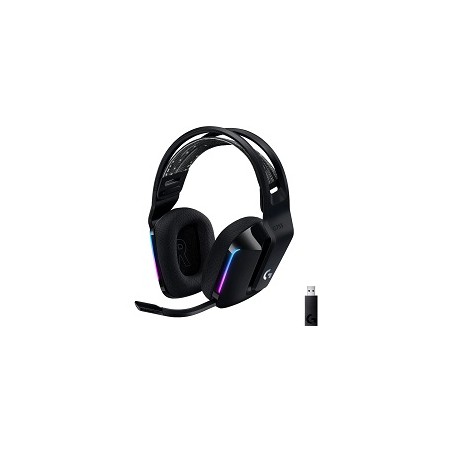 Logitech G733 LIGHTSPEED Wireless RGB Gaming Headset - Auricular - 7.1 canales - tamaño completo - 2,4 GHz - inalámbrico - negro