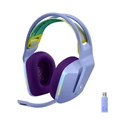 Logitech G733 LIGHTSPEED Wireless RGB Gaming Headset - Auricular - 7.1 canales - tamaño completo - 2,4 GHz - inalámbrico - lila