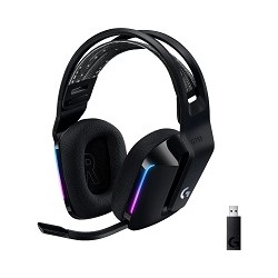 Logitech G733 LIGHTSPEED Wireless RGB Gaming Headset - Auricular - 7.1 canales - tamaño completo - 2,4 GHz - inalámbrico - negro