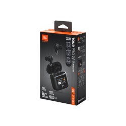 JBL Tour Pro 2 - Auriculares inalámbricos con micro - en oreja - Bluetooth - cancelación de sonido activo - negro