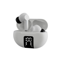 Klip Xtreme - True wireless earphones - Para Phone / Para Portable electronics / Para Tablet - Wireless - 22Hrs ANC White